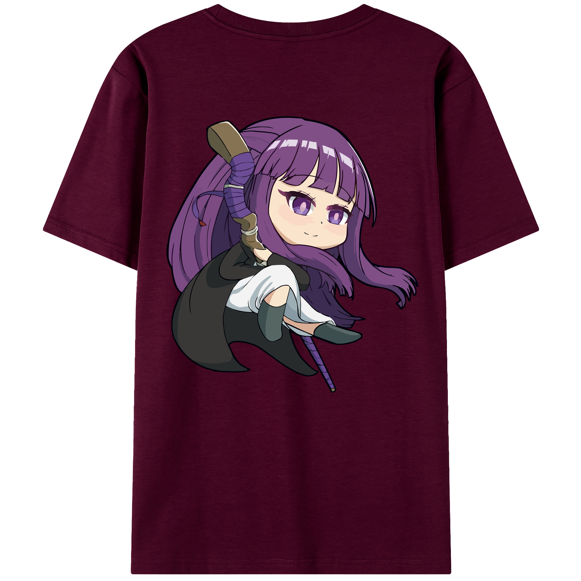 （画像用） 葬送のフリーレン Frieren レディース半袖Tシャツ(バックプリント)